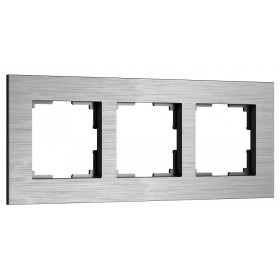 Рамка на 3 поста Werkel AluMax алюминий W0033506