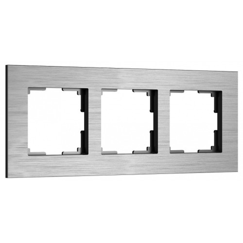 Рамка на 3 поста Werkel AluMax алюминий W0033506
