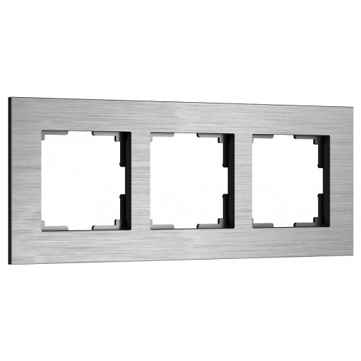 Рамка на 3 поста Werkel AluMax алюминий W0033506