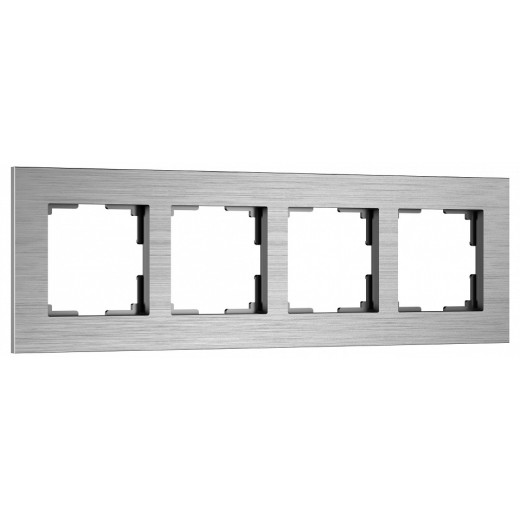 Рамка на 4 поста Werkel AluMax алюминий W0043506