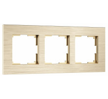 Рамка на 3 поста Werkel AluMax шампань W0033511