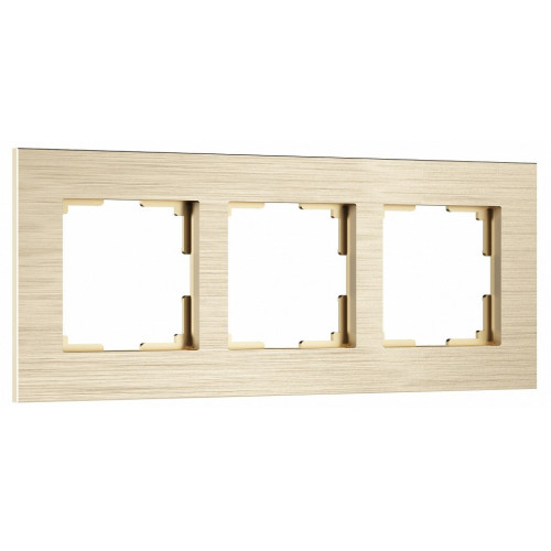 Рамка на 3 поста Werkel AluMax шампань W0033511