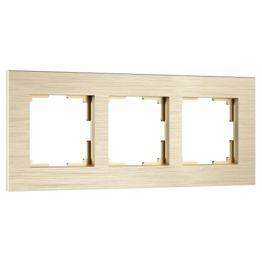 Рамка на 3 поста Werkel AluMax шампань W0033511