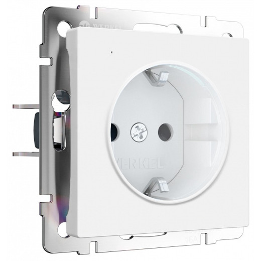 Розетка с заземлением с подсветкой, без рамки Werkel DBQ29 W1171461