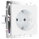 Розетка с заземлением с подсветкой, без рамки Werkel DBQ29 W1171461