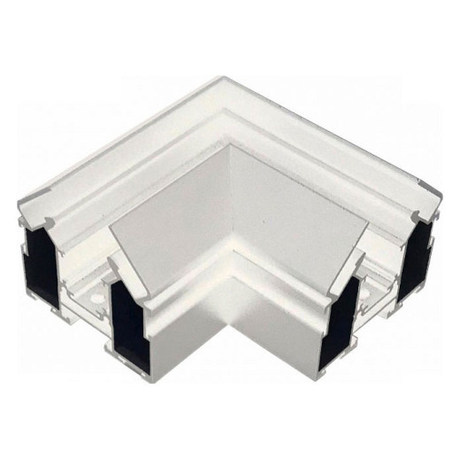 Соединитель угловой L-образный для треков встраиваемых iLedex Technical VISION48/22 CORNER CONNECT 4822-61/60-WH