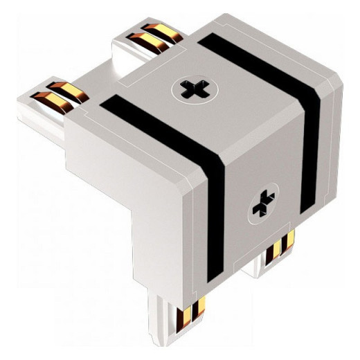 Соединитель угловой внешний для треков накладных iLedex Technical VISION48/25 POWER CONNECT 4825-Г-TYPE-WH