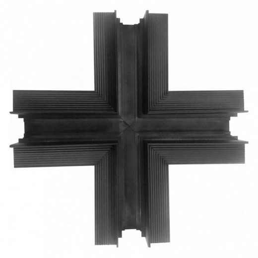 Соединитель X-образный для треков встраиваемых iLedex Technical VISION48/22 X-TYPE CONNECT 4822-022-44/44-BK