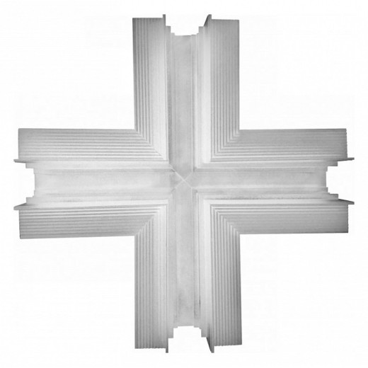 Соединитель X-образный для треков встраиваемых iLedex Technical VISION48/22 X-TYPE CONNECT 4822-022-44/44-WH