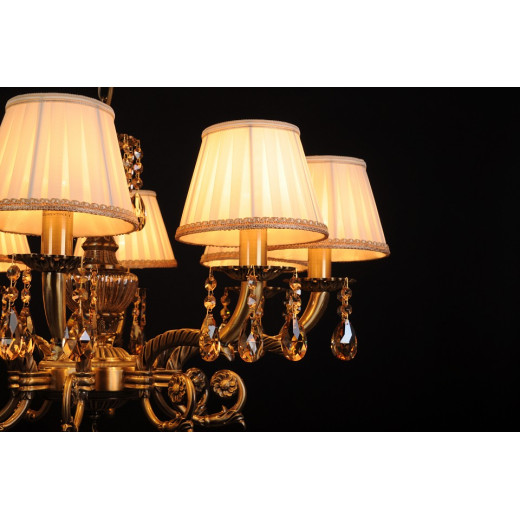 Подвесная люстра Abrasax Sylvia L.8110-8BR CRISTAL-SHADE