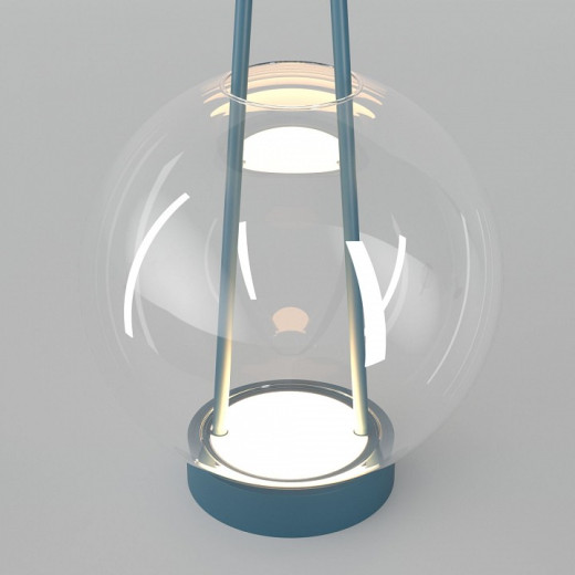 Настольная лампа декоративная Eurosvet Frasco 80507/1 синий