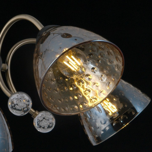 Люстра на штанге ILLUMICO  IL0230-5CSQ-29 BK AB