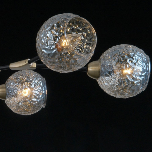 Люстра на штанге ILLUMICO  IL0253-6CSQ-79 BK AB