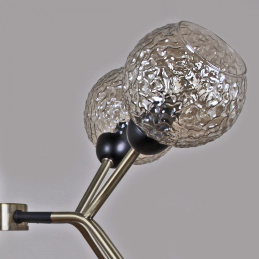 Люстра на штанге ILLUMICO  IL0268-8PSQ-79 BK AB