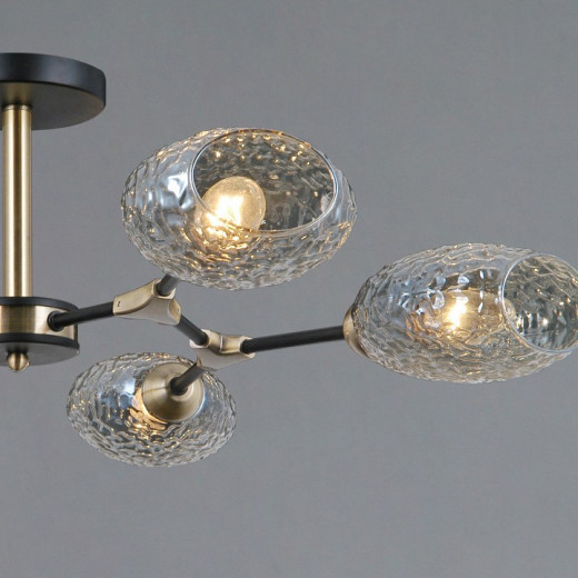 Люстра на штанге ILLUMICO TRENTO IL0272-6CSQ-25 BK AB TRENTO