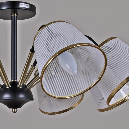 Люстра на штанге ILLUMICO  IL0344-8CSQ-79 BK AB