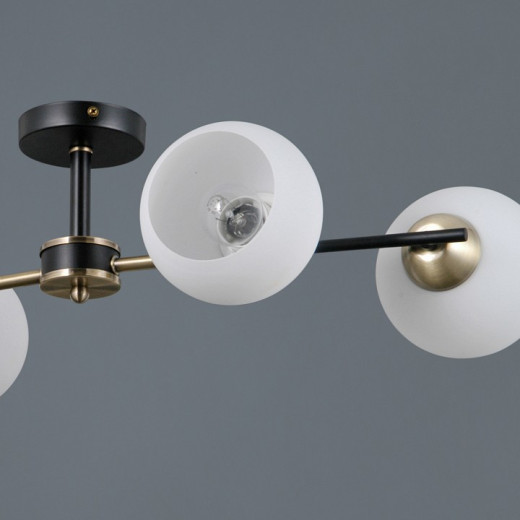 Люстра на штанге ILLUMICO LIBRA IL0469-4CSQ-24 BK AB LIBRA