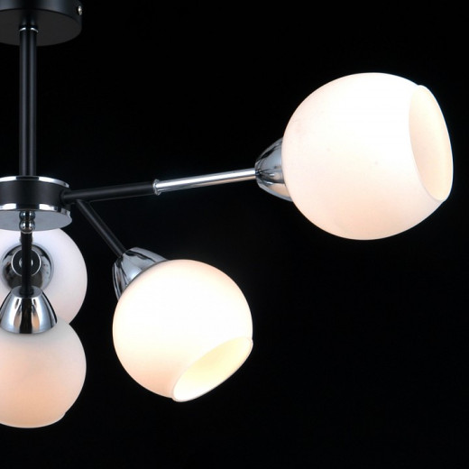 Люстра на штанге ILLUMICO LIBRA IL0715-6CSQ-24 BK CR LIBRA