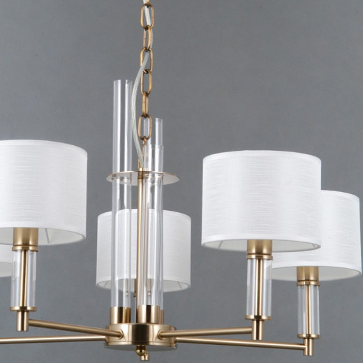 Подвесная люстра ILLUMICO GENOA IL0755-5PSQ-25 BRASS GENOA