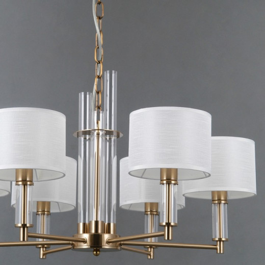 Подвесная люстра ILLUMICO GENOA IL0755-6PSQ-25 BRASS GENOA