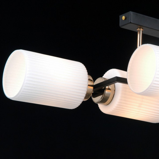 Потолочная люстра ILLUMICO NAPLES IL0809-4ASQ-25 BK AB NAPLES