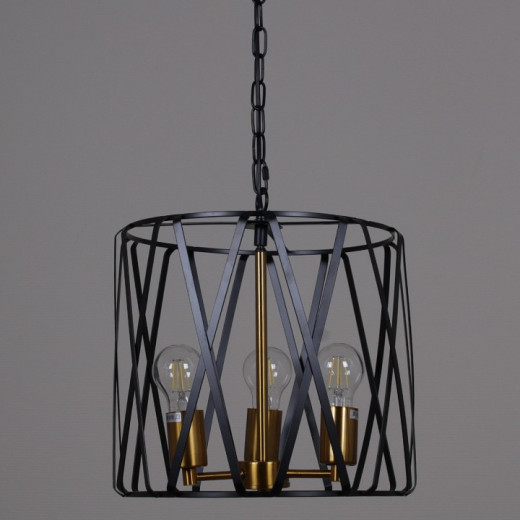 Подвесной светильник ILLUMICO  IL1023-3PB-05 BK GD