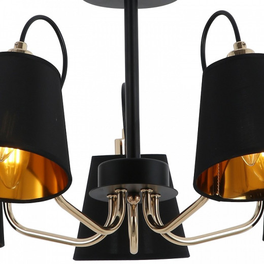 Люстра на штанге ILLUMICO  IL6120-5COU-79 BK GD