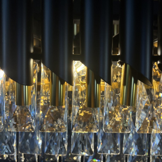 Подвесной светильник Imperiumloft Empire Black Rectangular Chandelier Crystal 40.2893