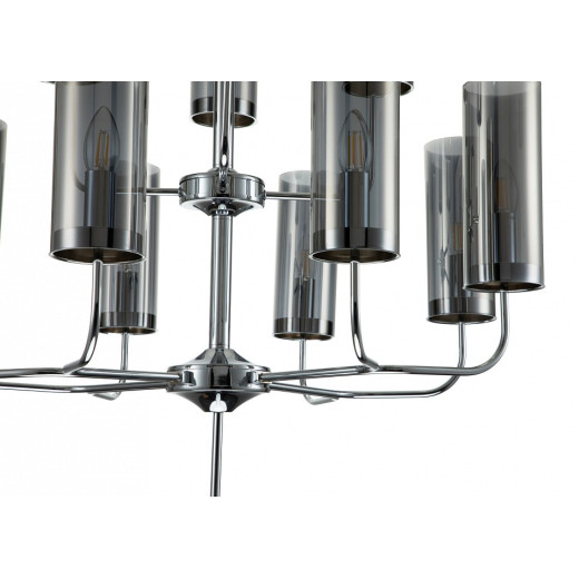 Люстра на штанге Indigo Balletto 13014/12R Chrome