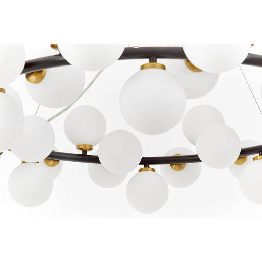 Подвесная люстра LUMINA DECO MARSIADA LDP 6033-40 BK+MD