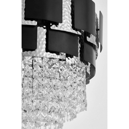 Подвесная люстра LUMINA DECO MOLINA LDP 7045-600 BK+CHR