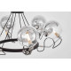 Подвесная люстра LUMINA DECO MARSEO LDP 9110-6 BK+CHR