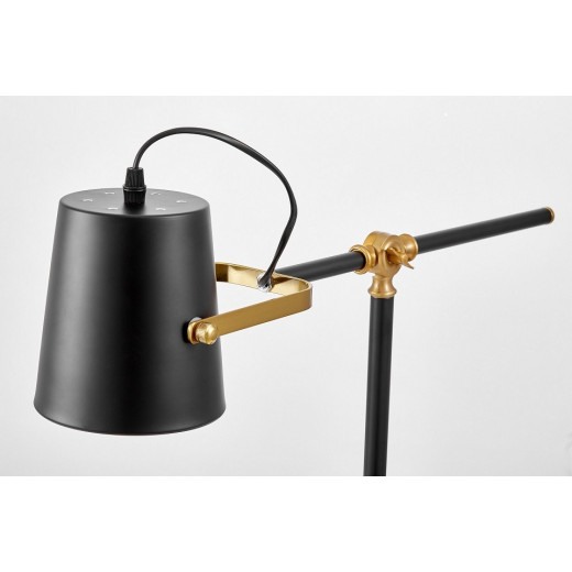 Настольная лампа офисная LUMINA DECO FELA LDT 7733-1 BK+MD