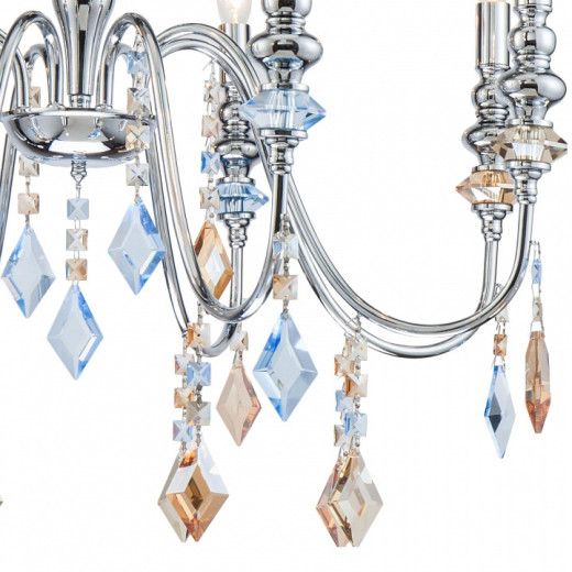 Подвесная люстра Lucia Tucci Maya MAYA 4450.8 chrome