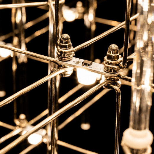 Подвесная люстра O-LUCE Cosmic Glass ячейка 15*15 см 1094011-6