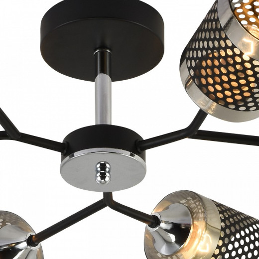 Люстра на штанге 01405-3.3-06B BK+CR