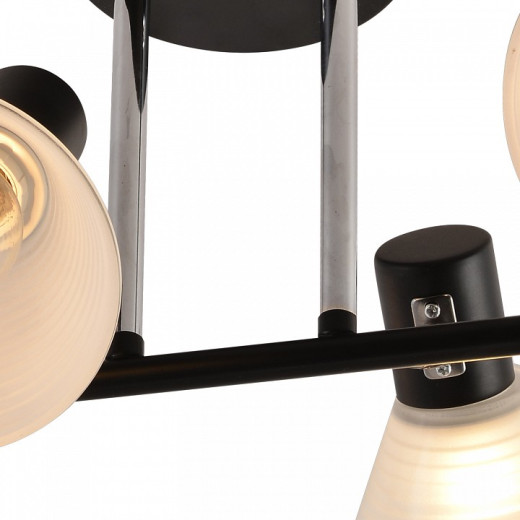 Люстра на штанге 01553-3.3-04B BK+CR