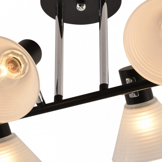 Люстра на штанге 01553-3.3-06B BK+CR