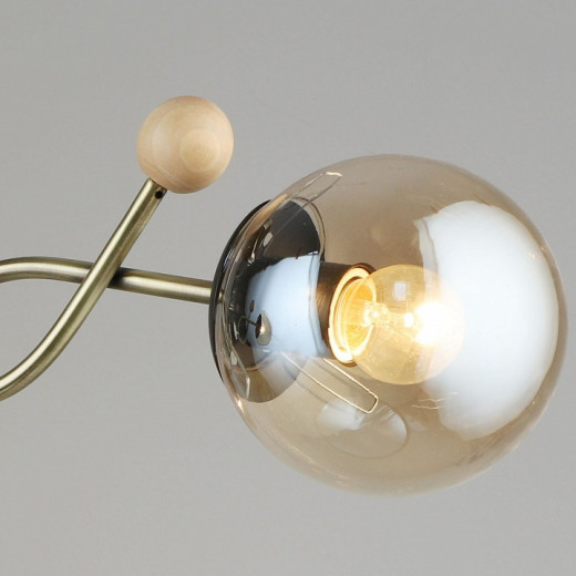 Люстра на штанге 02021-0.3-03 AB+BK