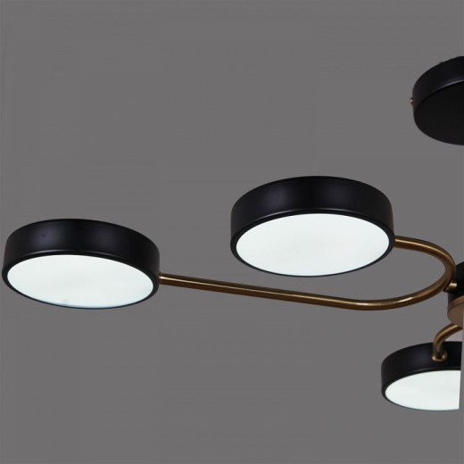 Люстра на штанге 03325-0.3-06 BK+COPPER