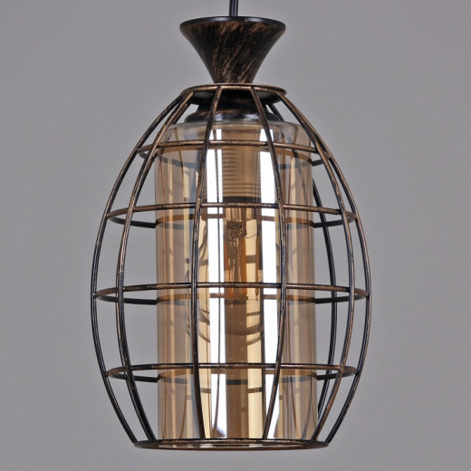 Подвесной светильник 03525-0.4-01 BK+GD