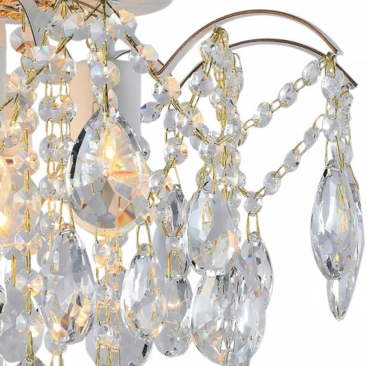 Люстра на штанге  04039-0.3-04 WH+GOLD PN