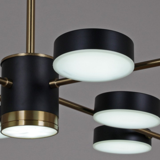 Люстра на штанге 06369-0.3-08 COP+BK