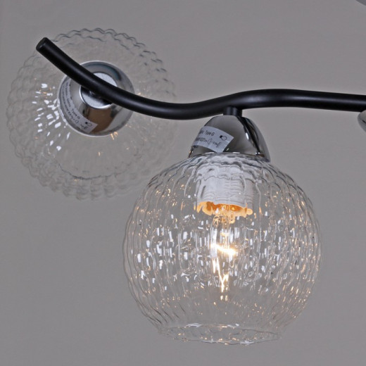 Люстра на штанге 07624-0.3-04 CR+BK