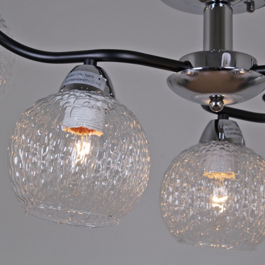 Люстра на штанге 07624-0.3-06 CR+BK