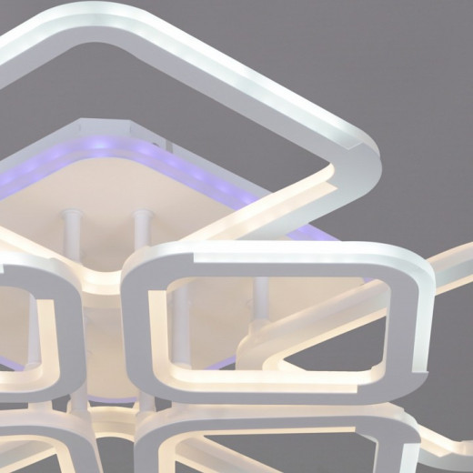 Потолочная люстра 09821-3.3-4+4 WH (RGB)