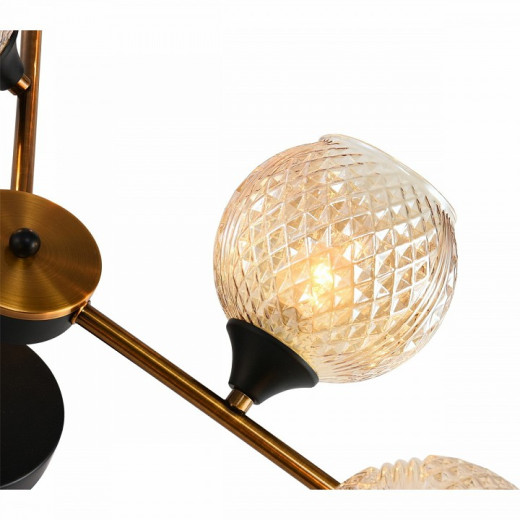 Люстра на штанге 11341-0.3-04 GOLD BRONZE+BK