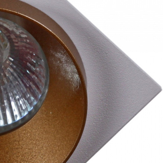 Встраиваемый светильник  51612-9.0-001MN MR16 WH+GD