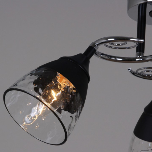 Люстра на штанге 70139-3.3-03 CR+BK