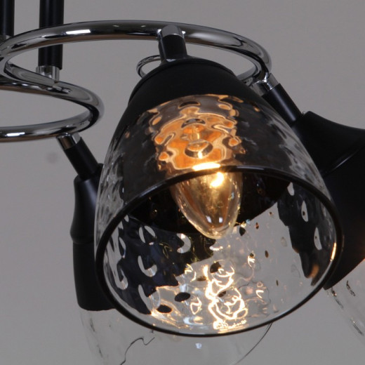 Люстра на штанге 70139-3.3-06 CR+BK